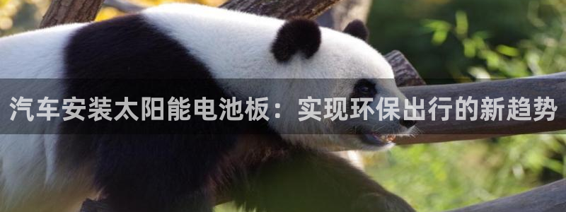 优发娱乐pc版官网：汽车安装太阳能电池板：实现环保出行的新趋势